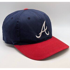 Atlanta Braves Hat Cap Snapback Blue Red MLB Baseball Outdoor Cap OC Streetwear